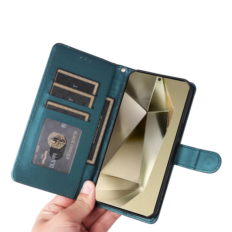For Samsung Galaxy S24 Ultra 5G Diamond Lattice Leather Flip Phone Case(Green) - HoMEdemic™ 
