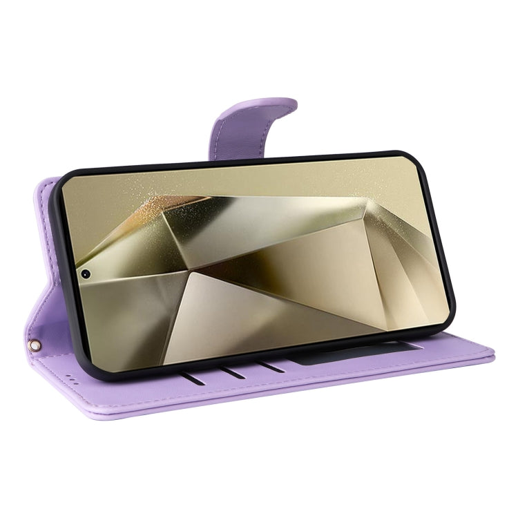 For Samsung Galaxy S24 Ultra 5G Diamond Lattice Leather Flip Phone Case(Light Purple) - HoMEdemic™ 