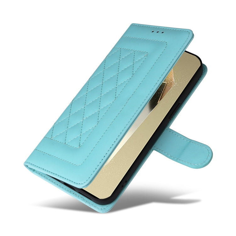 For Samsung Galaxy S24 Ultra 5G Diamond Lattice Leather Flip Phone Case(Mint Green) - HoMEdemic™ 