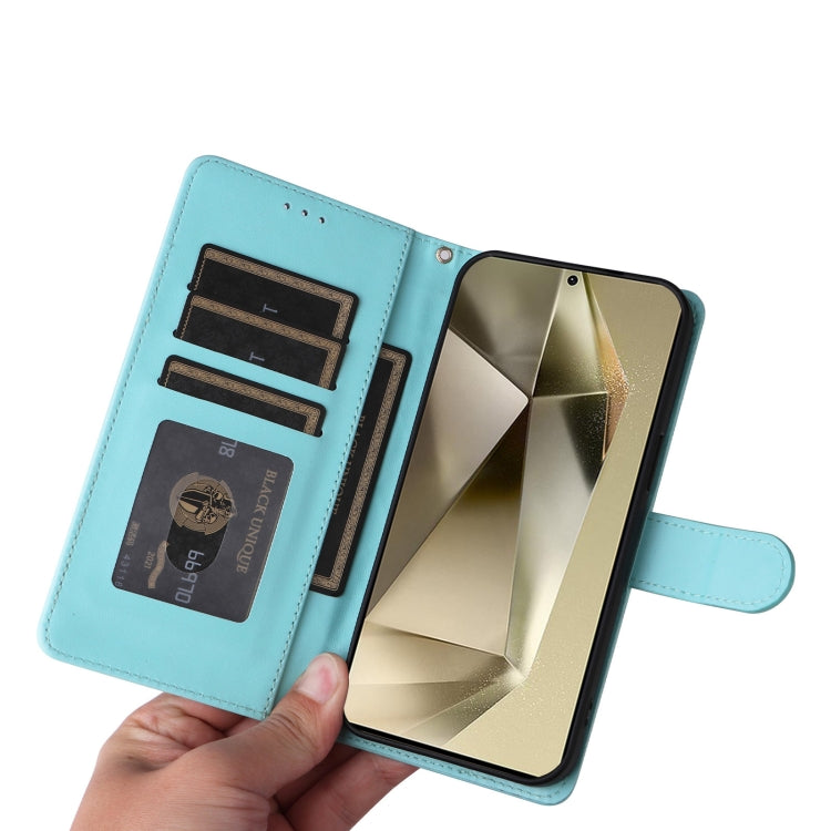 For Samsung Galaxy S24 Ultra 5G Diamond Lattice Leather Flip Phone Case(Mint Green) - HoMEdemic™ 