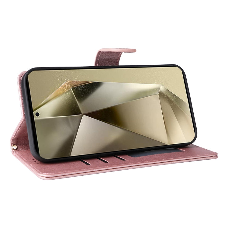 For Samsung Galaxy S24 Ultra 5G Diamond Lattice Leather Flip Phone Case(Rose Gold) - HoMEdemic™ 