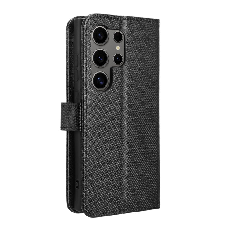 For Samsung Galaxy S24 Ultra 5G Diamond Texture Leather Phone Case(Black) - HoMEdemic™ 