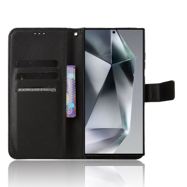 For Samsung Galaxy S24 Ultra 5G Diamond Texture Leather Phone Case(Black) - HoMEdemic™ 