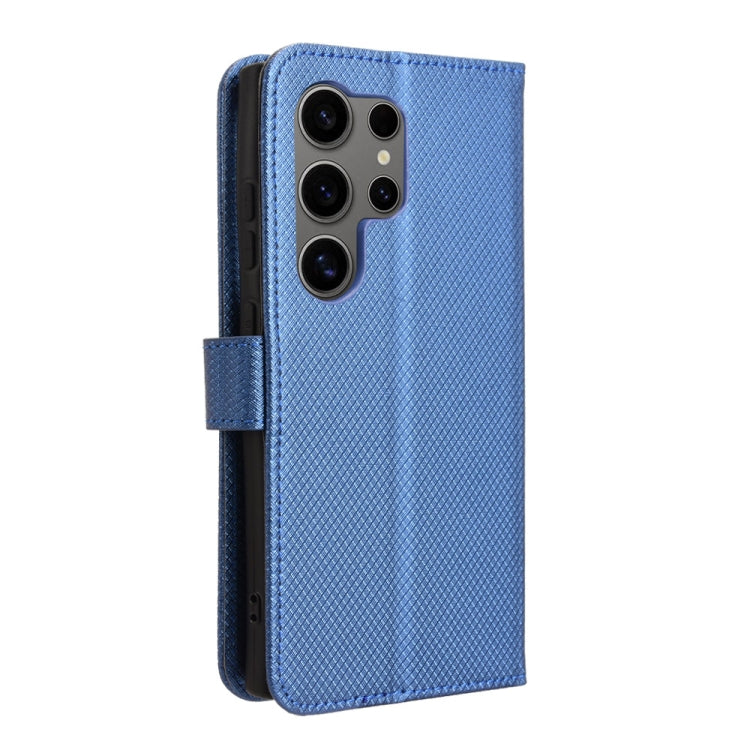 For Samsung Galaxy S24 Ultra 5G Diamond Texture Leather Phone Case(Blue) - HoMEdemic™ 