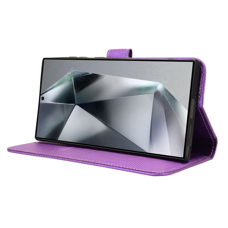 For Samsung Galaxy S24 Ultra 5G Diamond Texture Leather Phone Case(Purple) - HoMEdemic™ 