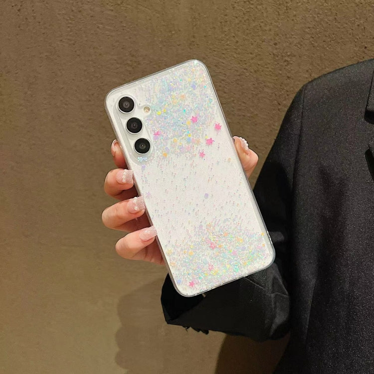 For Samsung Galaxy S24 Ultra 5G Dreamy Star Glitter Epoxy TPU Phone Case(Transparent) - HoMEdemic™ 