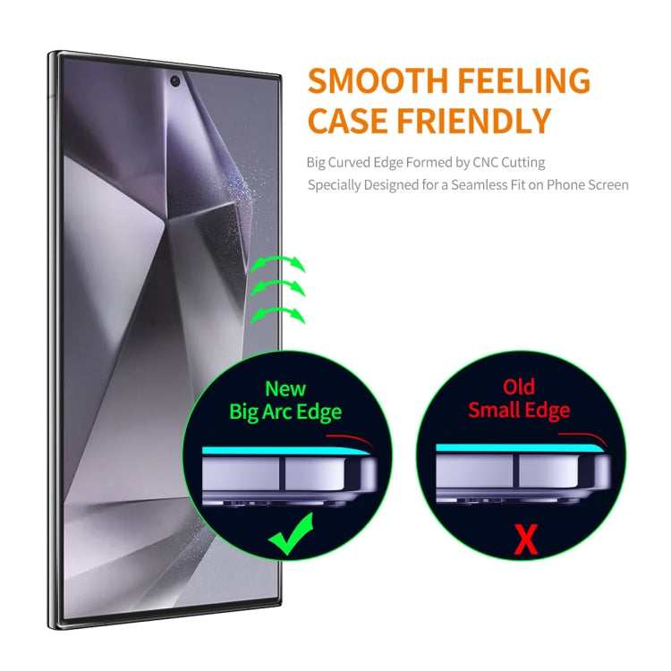 For Samsung Galaxy S24 Ultra 5G ENKAY Easy Install 0.18mm High Alumina Silicon Full Glass Film, Support Ultrasonic Unlock - HoMEdemic™ 