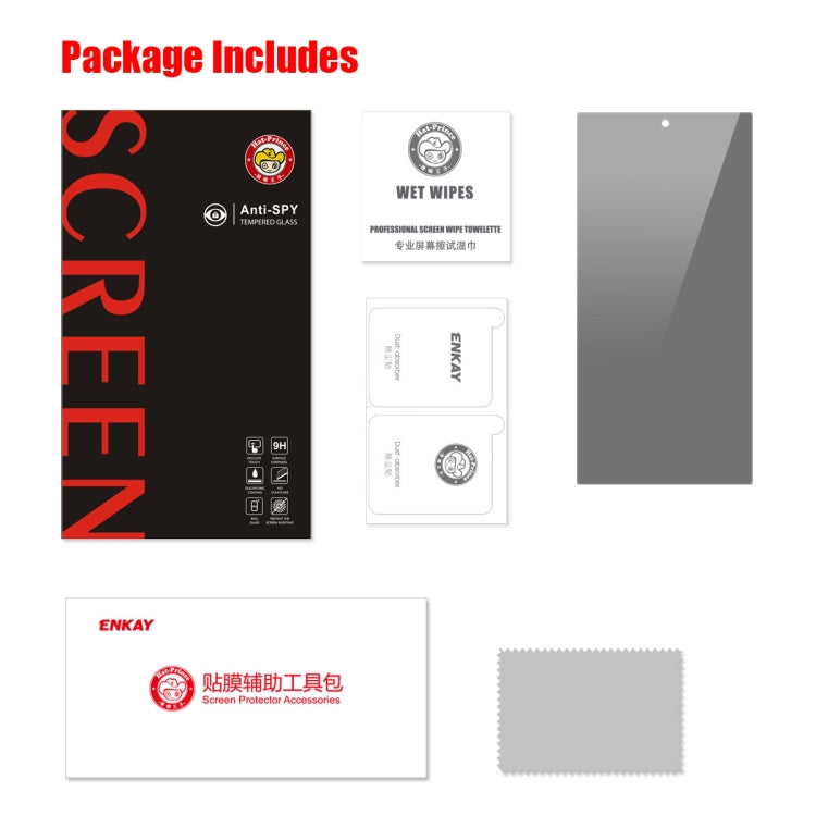 For Samsung Galaxy S24 Ultra 5G ENKAY Hat-Prince 28 Degree Anti-peeping Privacy Tempered Glass Film - HoMEdemic™ 