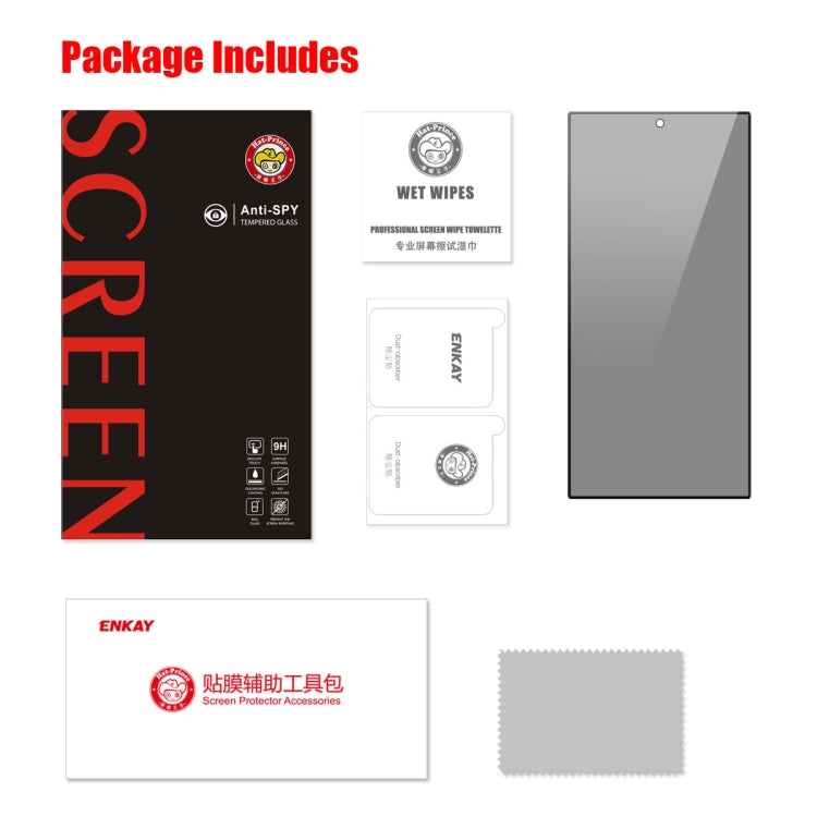 For Samsung Galaxy S24 Ultra 5G ENKAY Hat-Prince 28 Degree Anti-peeping Privacy Tempered Glass Film - HoMEdemic™ 