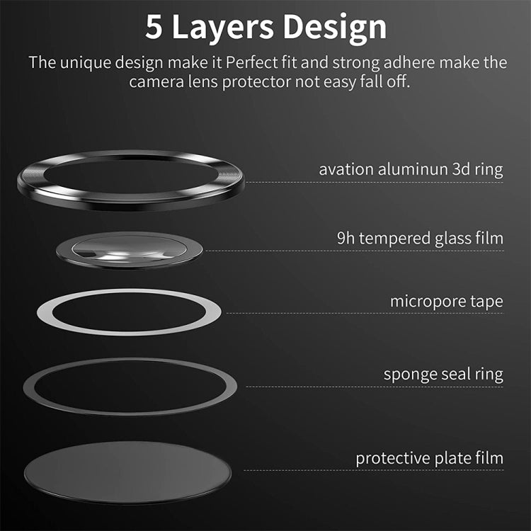 For Samsung Galaxy S24 Ultra 5G ENKAY Hat-Prince 9H Rear Camera Lens Aluminium Alloy Tempered Glass Film(Silver) - HoMEdemic™ 