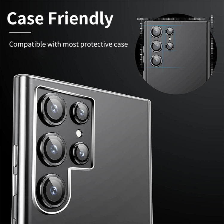 For Samsung Galaxy S24 Ultra 5G ENKAY Hat-Prince 9H Rear Camera Lens Aluminium Alloy Tempered Glass Film(Silver) - HoMEdemic™ 