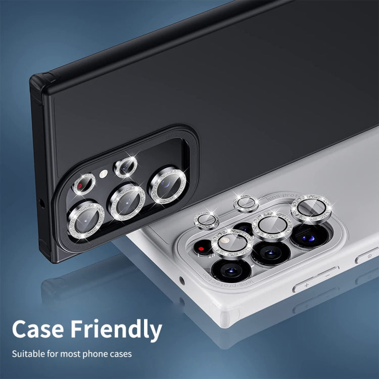 For Samsung Galaxy S24 Ultra 5G ENKAY Hat-Prince 9H Rear Camera Lens Glitter Aluminium Alloy Tempered Glass Film(Yellow) - HoMEdemic™ 