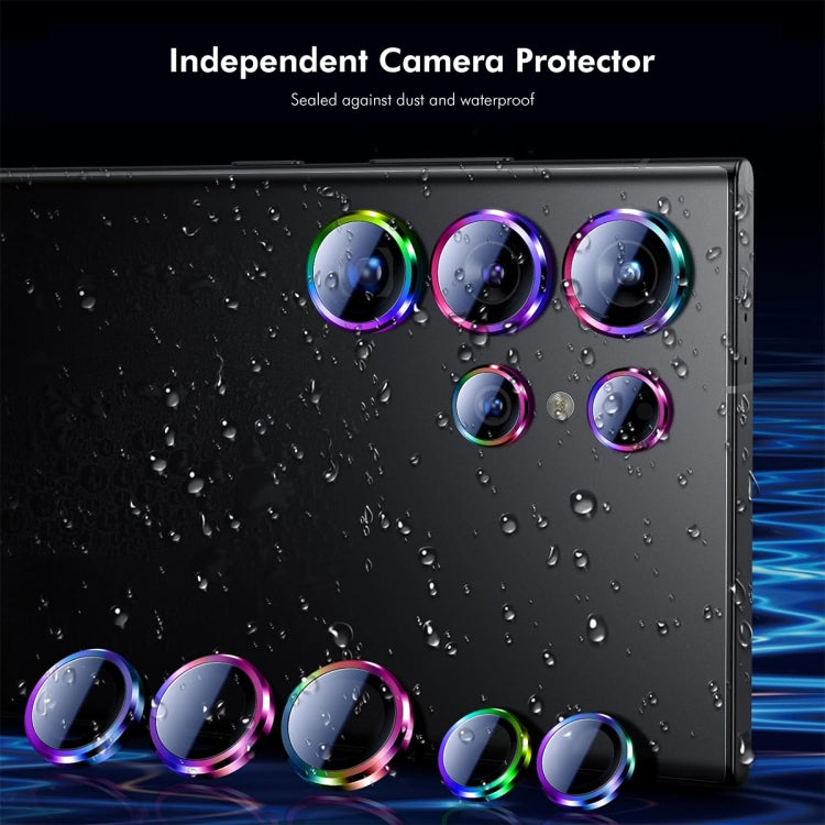 For Samsung Galaxy S24 Ultra 5G ENKAY Hat-Prince AR 9H Rear Lens Aluminium Alloy Tempered Glass Film(Black) - HoMEdemic™ 