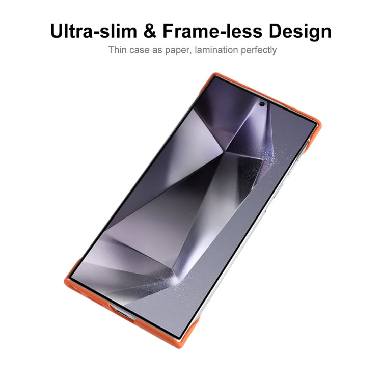 For Samsung Galaxy S24 Ultra 5G ENKAY Matte Frameless Hard PC Case(Orange) - HoMEdemic™ 