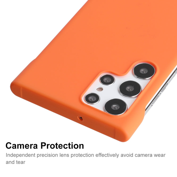 For Samsung Galaxy S24 Ultra 5G ENKAY Matte Frameless Hard PC Case(Orange) - HoMEdemic™ 