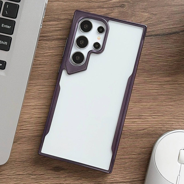 For Samsung Galaxy S24 Ultra 5G Electroplating TPU Frame Hybrid PC Phone Case(Purple) - HoMEdemic™ 
