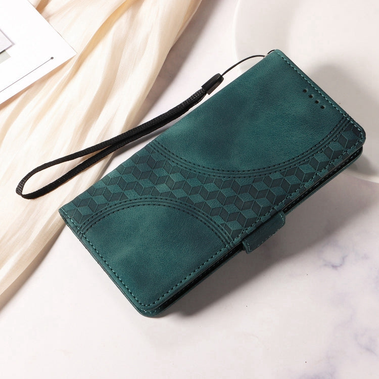 For Samsung Galaxy S24 Ultra 5G Embossed Rhombus Starry Leather Phone Case(Green) - HoMEdemic™ 