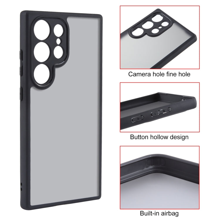 For Samsung Galaxy S24 Ultra 5G Fine Pore Matte Black TPU + PC Phone Case - HoMEdemic™ 