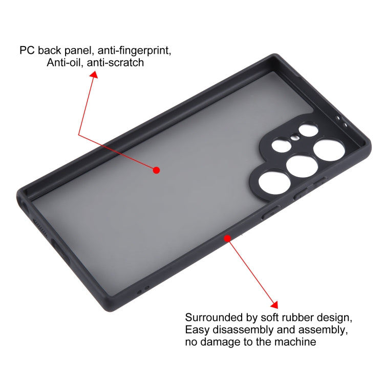 For Samsung Galaxy S24 Ultra 5G Fine Pore Matte Black TPU + PC Phone Case - HoMEdemic™ 