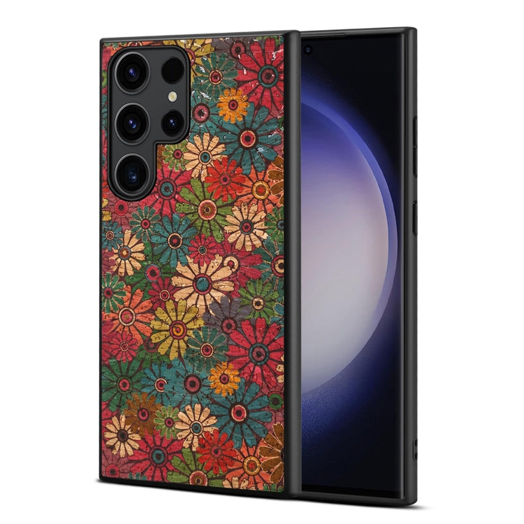 For Samsung Galaxy S24 Ultra 5G Four Seasons Flower Language Series TPU Phone Case(Spring Green) - HoMEdemic™ 