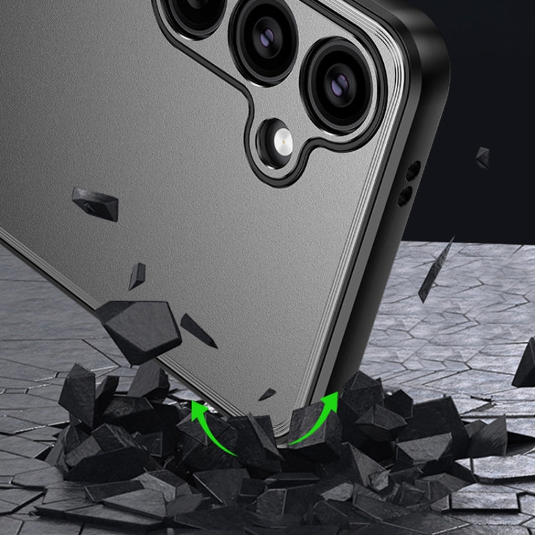 For Samsung Galaxy S24 Ultra 5G Frosted Metal Phone Case(Black) - HoMEdemic™ 