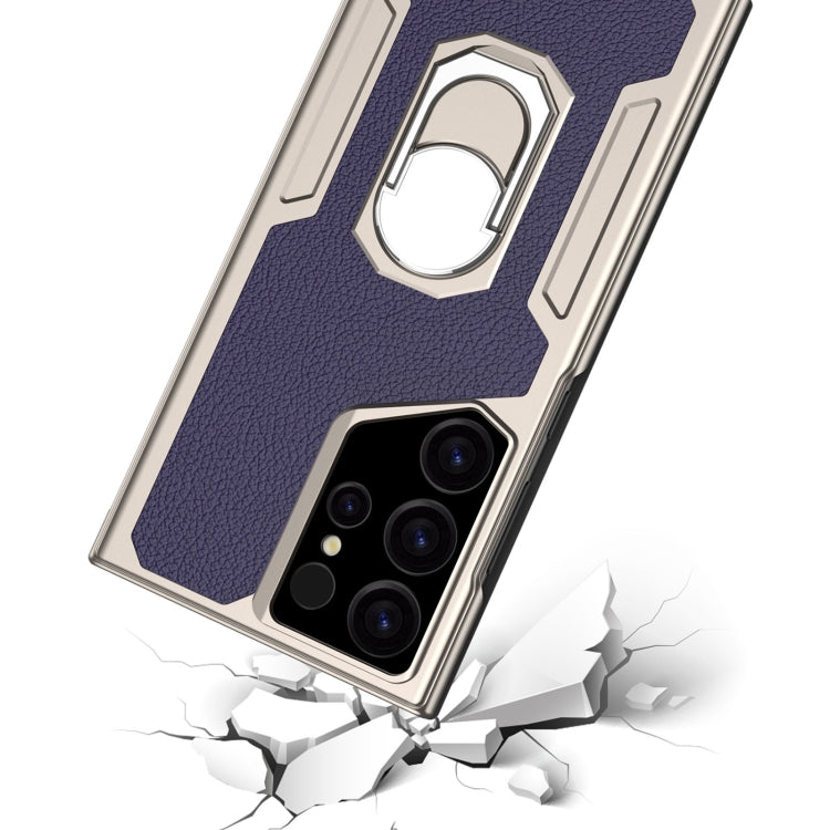 For Samsung Galaxy S24 Ultra 5G GKK Armor Flip Leather Phone Case, Without Pen(Carbon Fiber Texture) - HoMEdemic™ 