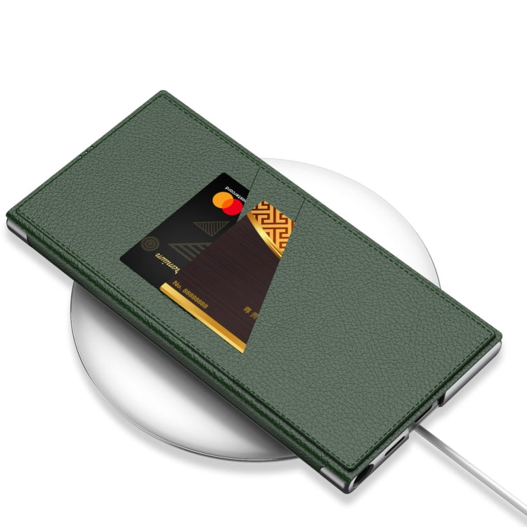 For Samsung Galaxy S24 Ultra 5G GKK Armor Flip Leather Phone Case, Without Pen(Night Green) - HoMEdemic™ 