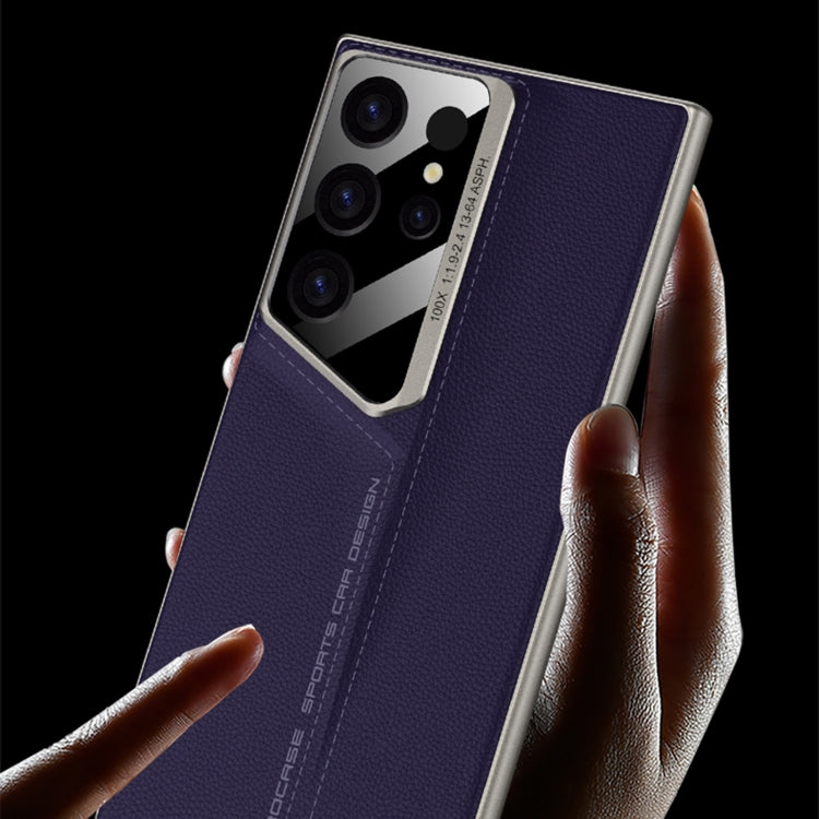 For Samsung Galaxy S24 Ultra 5G GKK Blade Ultra-thin Leather Full Coverage Phone Case(Purple) - HoMEdemic™ 