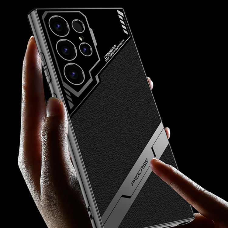 For Samsung Galaxy S24 Ultra 5G GKK Esports Leather Shockproof Phone Case(Grey) - HoMEdemic™ 