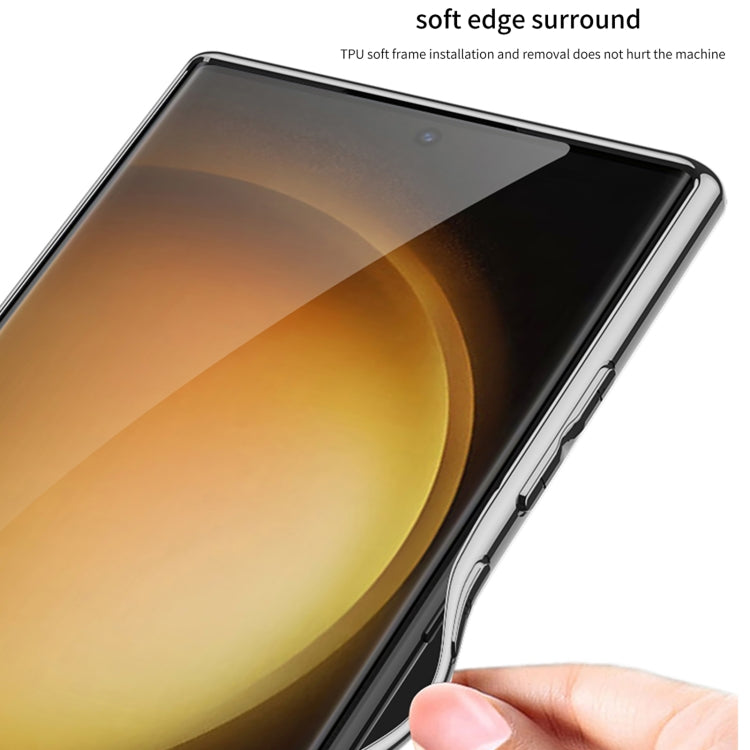 For Samsung Galaxy S24 Ultra 5G GKK Plating TPU + Leather Supercar Full Coverage Phone Case(Carbon Fiber) - HoMEdemic™ 