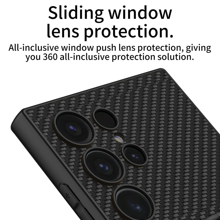 For Samsung Galaxy S24 Ultra 5G GKK Skin Feel Leather Fold Holder Phone Case(Black) - HoMEdemic™ 