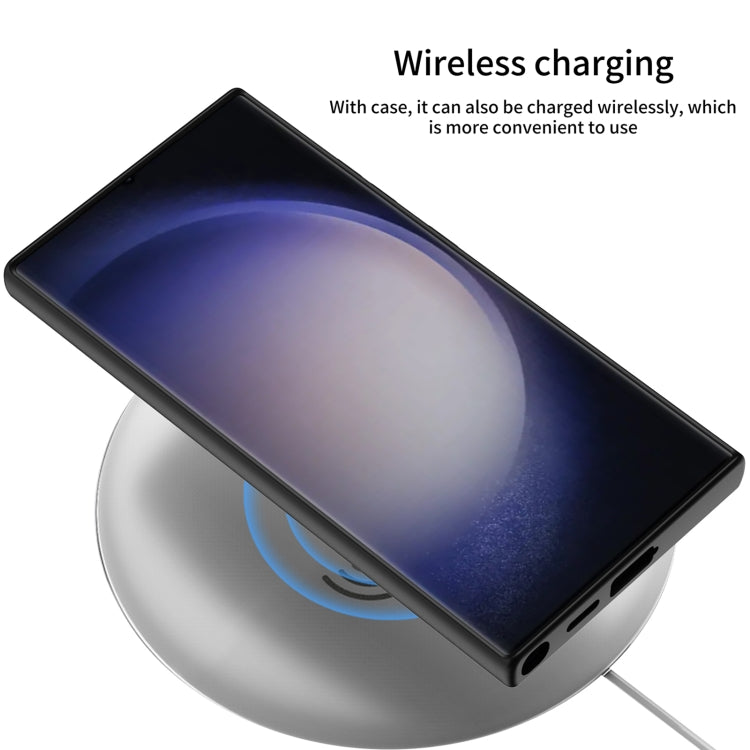 For Samsung Galaxy S24 Ultra 5G GKK Skin Feel Leather Fold Holder Phone Case(Carbon Fiber Texture) - HoMEdemic™ 