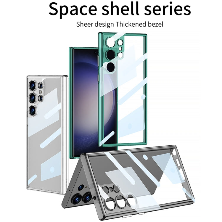 For Samsung Galaxy S24 Ultra 5G GKK Space Frame Transparent PC + TPU Phone Case(Transparent Green) - HoMEdemic™ 