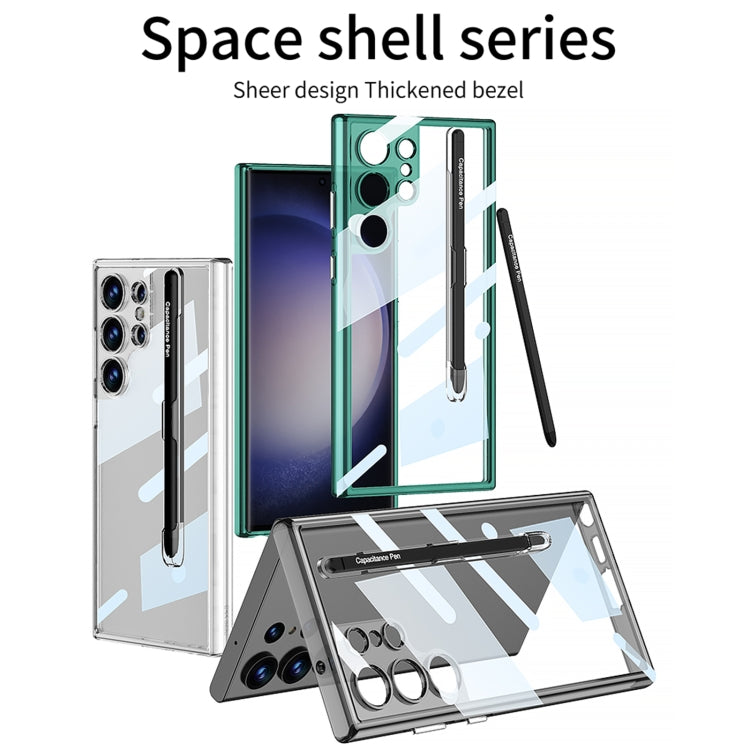 For Samsung Galaxy S24 Ultra 5G GKK Space Frame Transparent PC + TPU Phone Case with Pen(Transparent) - HoMEdemic™ 