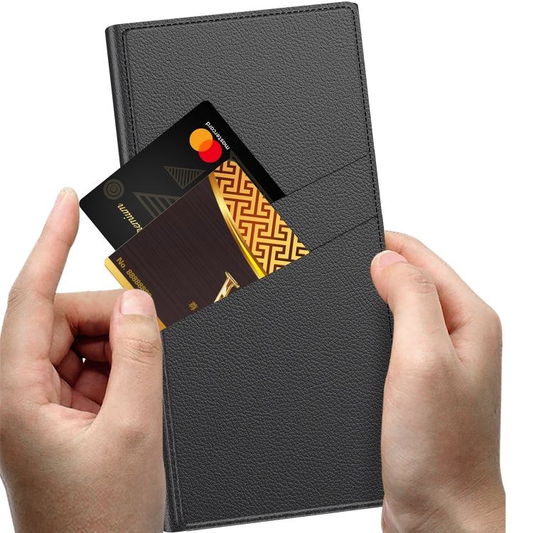 For Samsung Galaxy S24 Ultra 5G GKK Triumph Ultra-Thin Flip Leather Case without Pen(Black) - HoMEdemic™ 