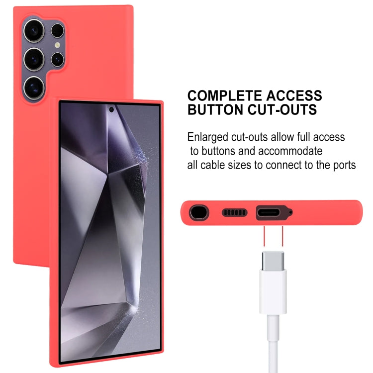 For Samsung Galaxy S24 Ultra 5G GOOSPERY SOFT FEELING Liquid TPU Soft Phone Case(Red) - HoMEdemic™ 