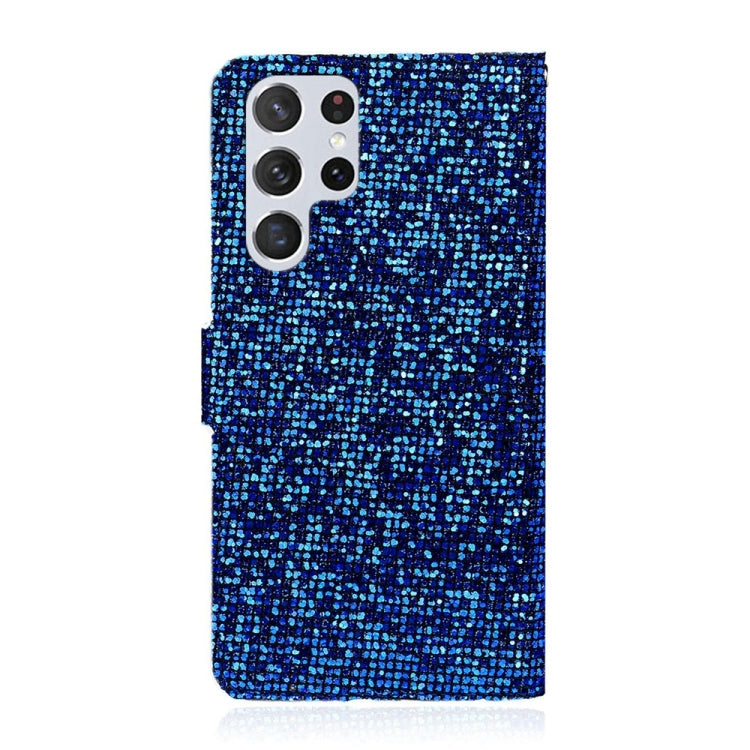 For Samsung Galaxy S24 Ultra 5G Glitter Powder Filp Leather Phone Case(Blue) - HoMEdemic™ 