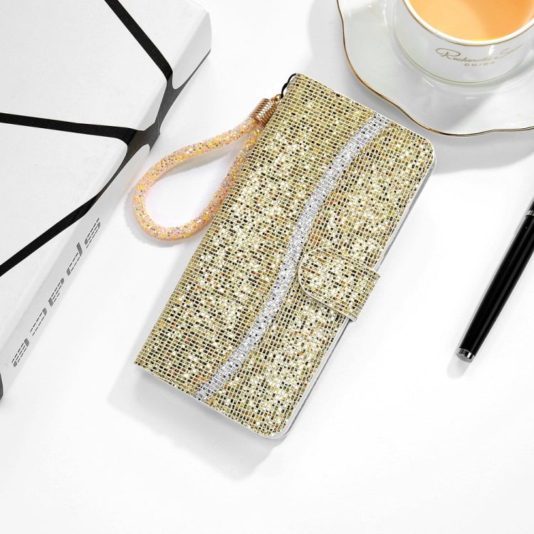 For Samsung Galaxy S24 Ultra 5G Glitter Powder Filp Leather Phone Case(Gold) - HoMEdemic™ 