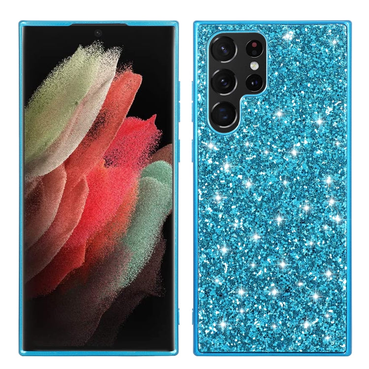 For Samsung Galaxy S24 Ultra 5G Glitter Powder TPU Phone Case(Blue) - HoMEdemic™ 