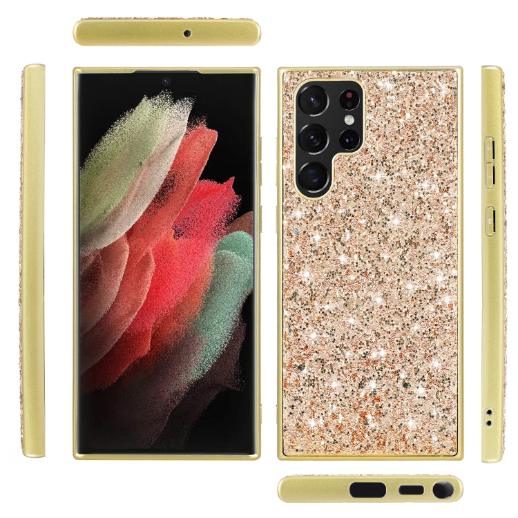 For Samsung Galaxy S24 Ultra 5G Glitter Powder TPU Phone Case(Gold) - HoMEdemic™ 