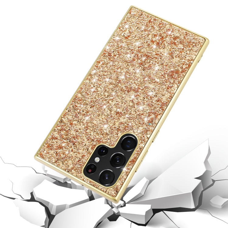 For Samsung Galaxy S24 Ultra 5G Glitter Powder TPU Phone Case(Rose Gold) - HoMEdemic™ 