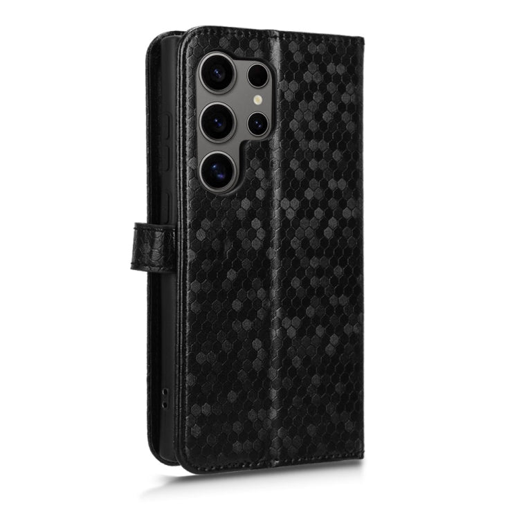 For Samsung Galaxy S24 Ultra 5G Honeycomb Dot Texture Leather Phone Case(Black) - HoMEdemic™ 