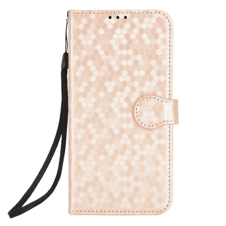 For Samsung Galaxy S24 Ultra 5G Honeycomb Dot Texture Leather Phone Case(Gold) - HoMEdemic™ 