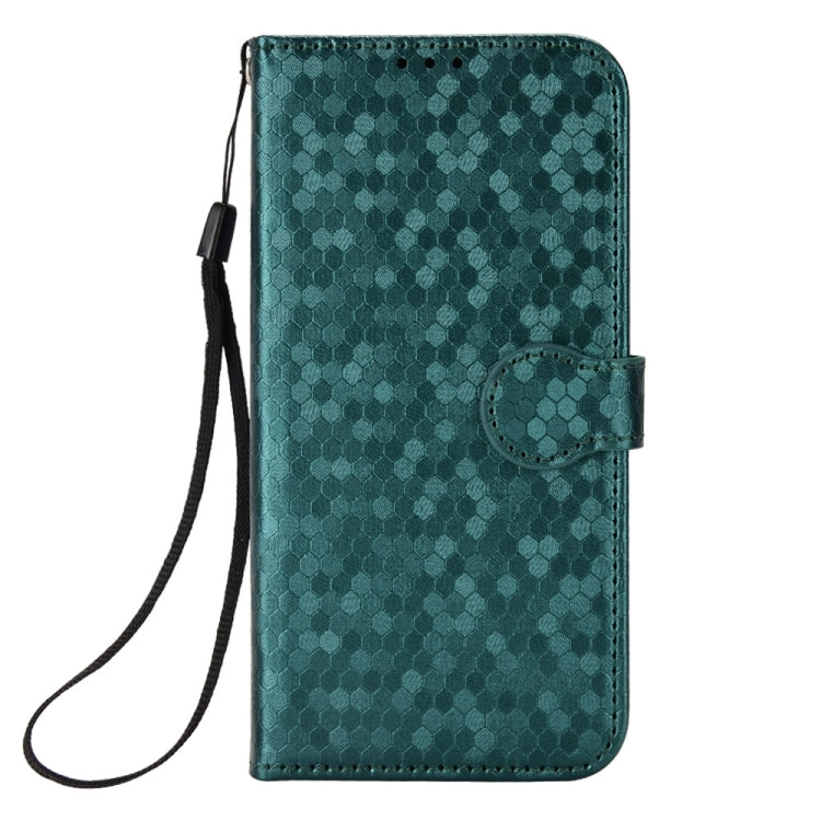 For Samsung Galaxy S24 Ultra 5G Honeycomb Dot Texture Leather Phone Case(Green) - HoMEdemic™ 
