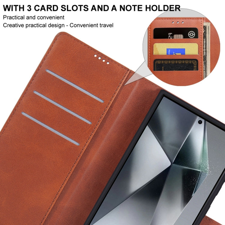 For Samsung Galaxy S24 Ultra 5G IMAK Count Series Flip Leather Phone Case(Brown) - HoMEdemic™ 