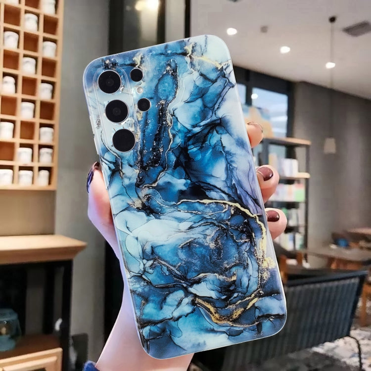 For Samsung Galaxy S24 Ultra 5G IMD Marble Pattern TPU Phone Case(Grey) - HoMEdemic™ 