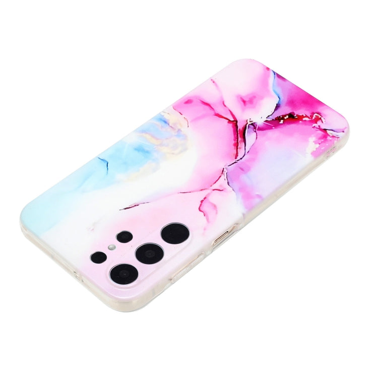 For Samsung Galaxy S24 Ultra 5G IMD Marble Pattern TPU Phone Case(Pink Blue) - HoMEdemic™ 
