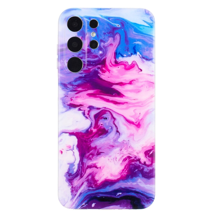 For Samsung Galaxy S24 Ultra 5G IMD Marble Pattern TPU Phone Case(Red) - HoMEdemic™ 