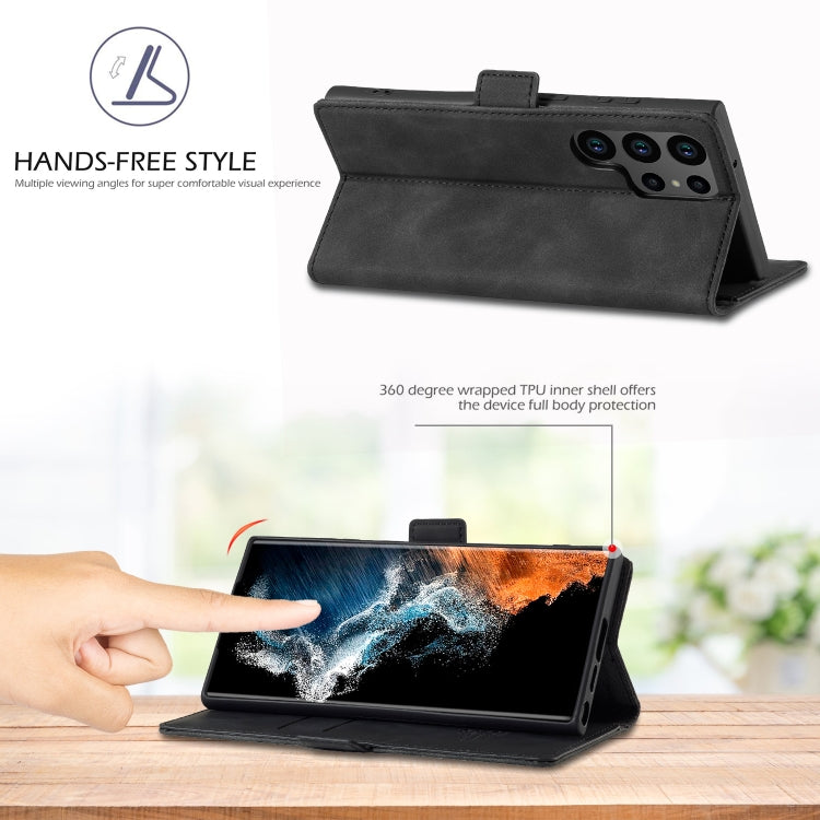 For Samsung Galaxy S24 Ultra 5G LC.IMEEKE Strong Magnetism Microfiber Leather Phone Case(Black) - HoMEdemic™ 