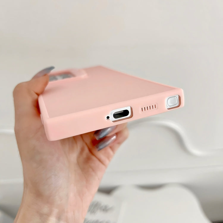 For Samsung Galaxy S24 Ultra 5G Lens Frame Holder Shockproof Phone Case(Pink) - HoMEdemic™ 